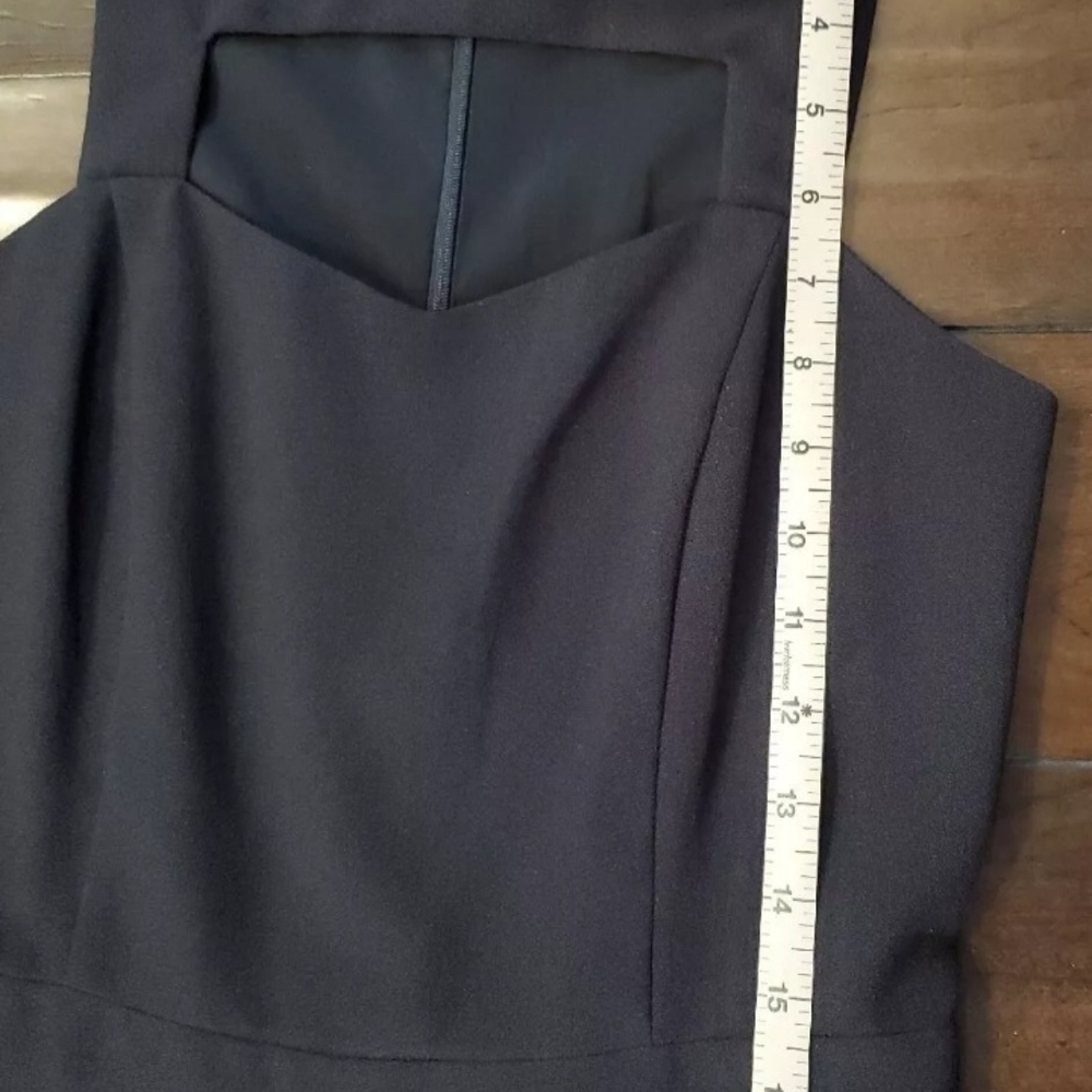 Black Geometric Cut Out Storee Jumpsuit Onesie - Picture 4 of 7